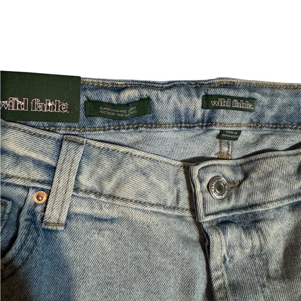Wild Fable Light Gray Straight Leg Jeans - Picture 4 of 6